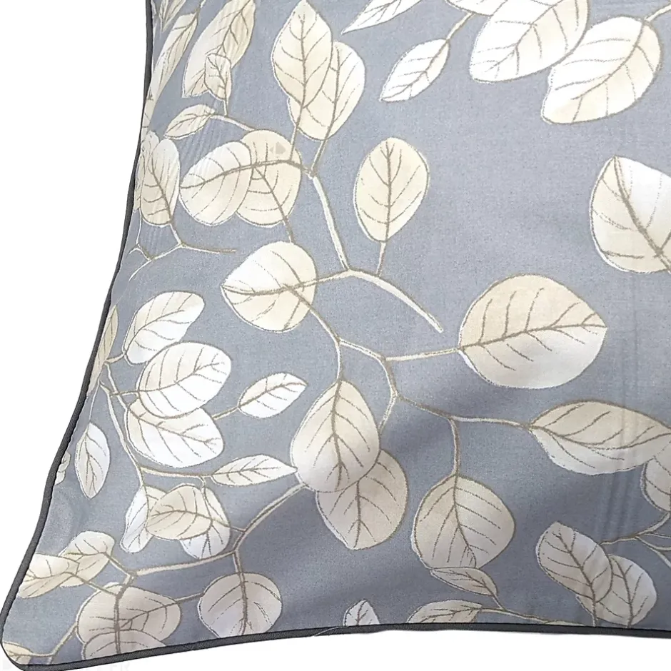 Linnea Taie d'oreiller 65x65 cm en 100% percale de coton LISON gris New