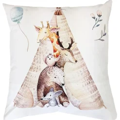 Linnea Taie d'oreiller 65x65 cm en 100% percale de coton TIPI blanc