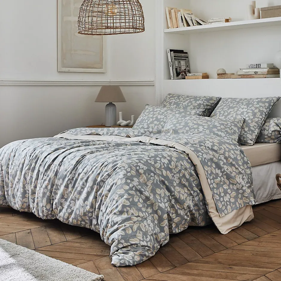 Linnea Taie d'oreiller 50x70 cm en 100% percale de coton LISON gris Clearance