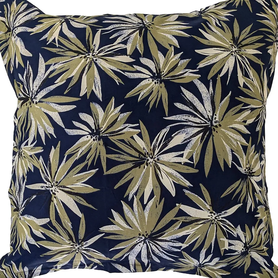 Linnea Taie d'oreiller 65x65 cm en 100% percale de coton EVERLY bleu encre