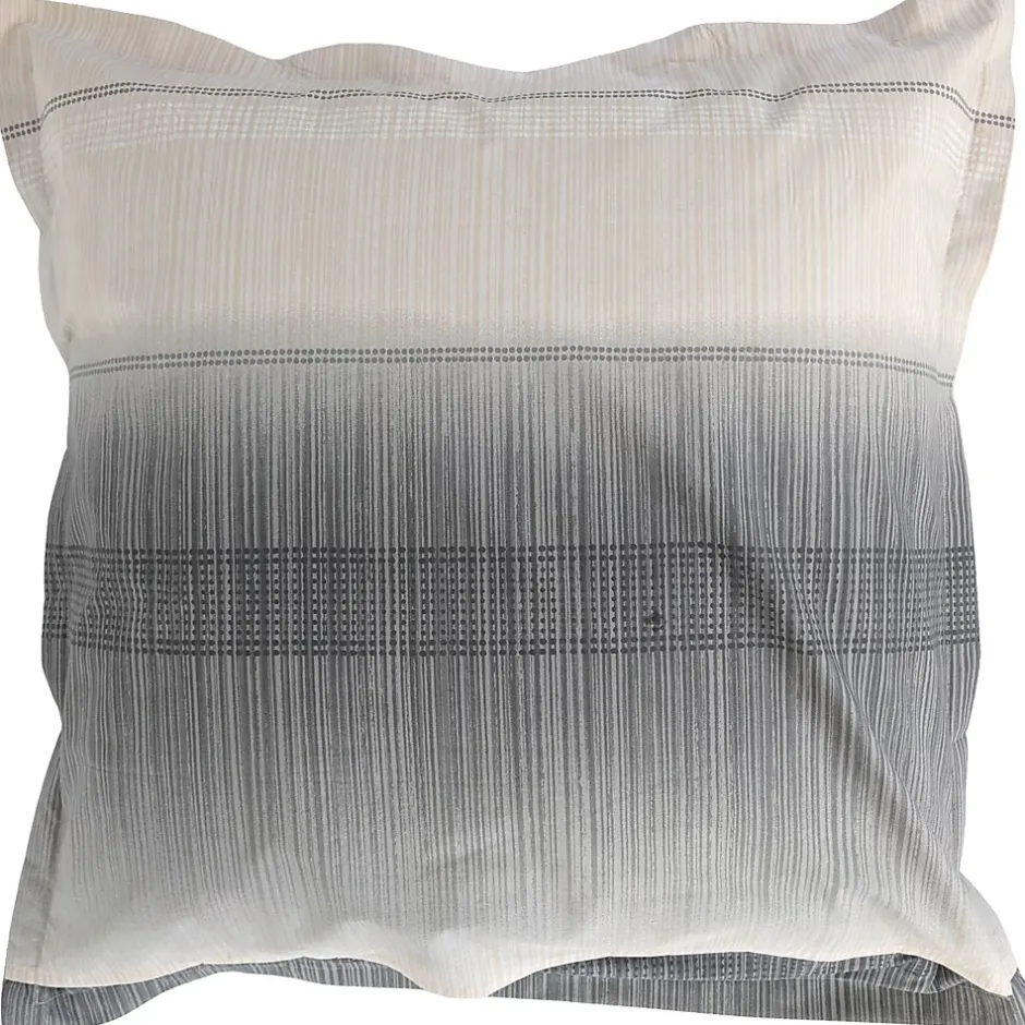 Linnea Taie d'oreiller 65x65 cm en 100% percale de coton ESTEBAN gris beige Sale