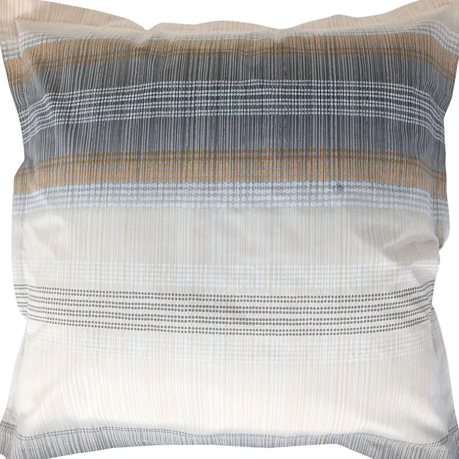 Linnea Taie d'oreiller 65x65 cm en 100% percale de coton ESTEBAN gris beige Sale