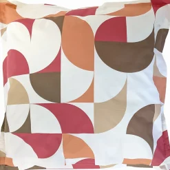 Linnea Taie d'oreiller 65x65 cm en 100% percale de coton MODULO blanc acajou Online