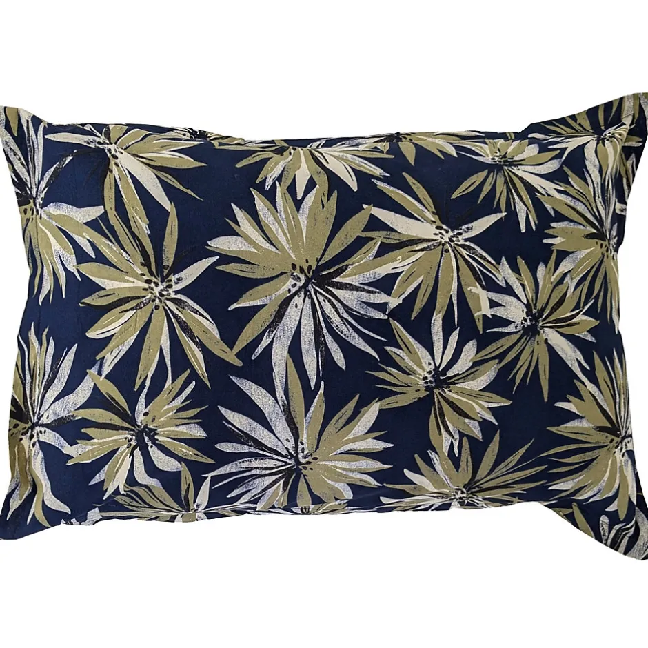 Linnea Taie d'oreiller 50x70 cm en 100% percale de coton EVERLY bleu encre