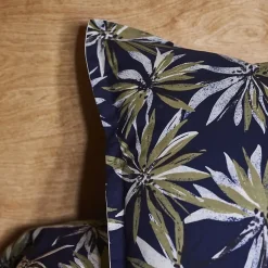 Linnea Taie d'oreiller 50x70 cm en 100% percale de coton EVERLY bleu encre