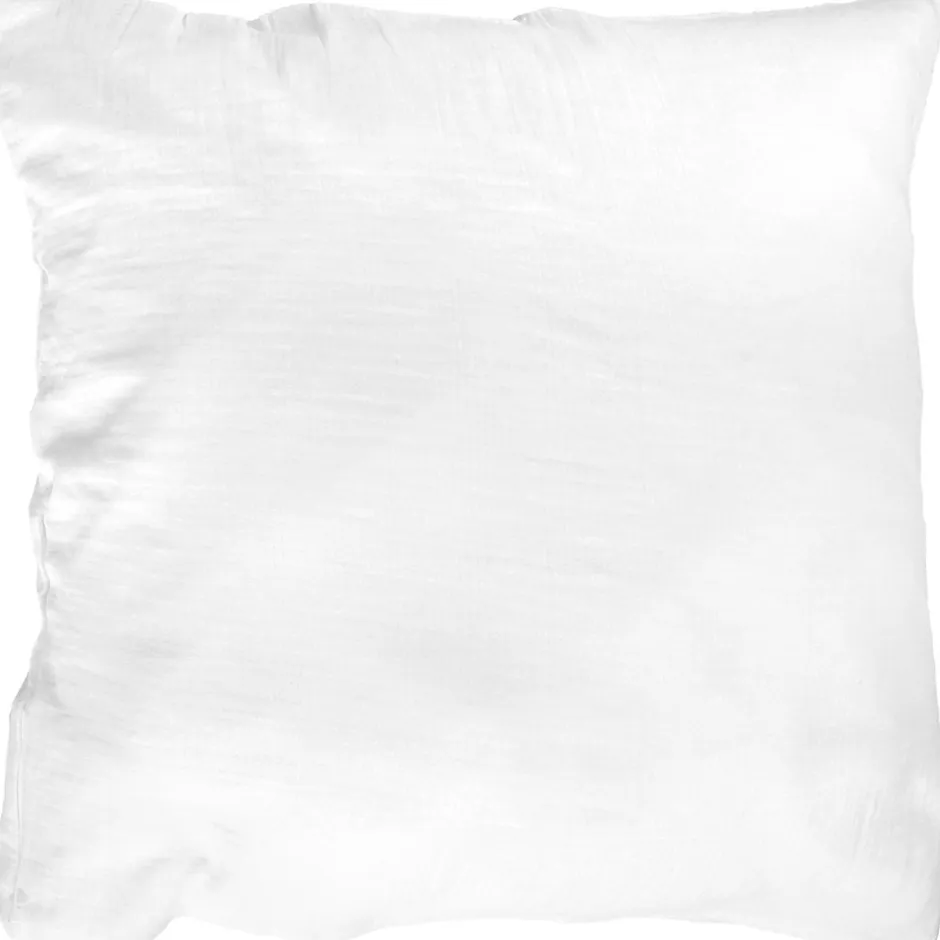 Linnea Taie d'oreiller 65x65 cm en double gaze de coton CASSIS Blanc