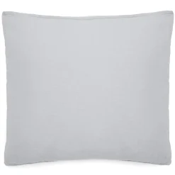 Linnea Taie d'oreiller 65x65 cm mousseline de coton MILOS blanc neige