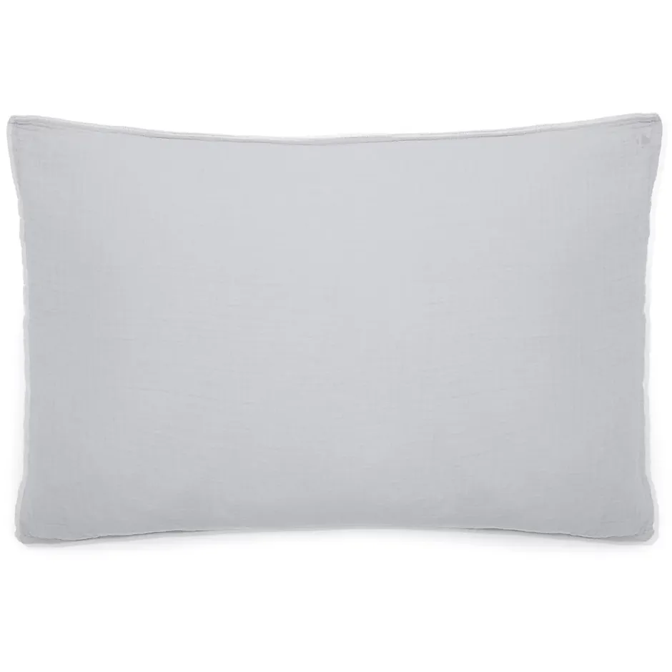 Linnea Taie d'oreiller 50x70 cm mousseline de coton MILOS blanc neige Hot