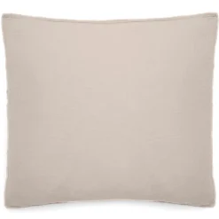 Linnea Taie d'oreiller 65x65 cm mousseline de coton MILOS beige naturel Hot