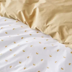 Linnea Taie d'oreiller 70x50 cm percale coton ALEX marron Moka Clearance