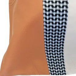 Linnea Taie d'oreiller 50x70 cm percale en coton MACASSAR Cognac
