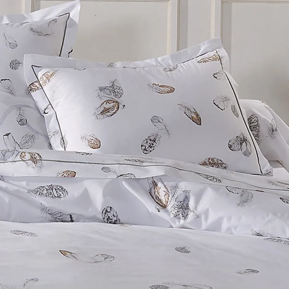 Linnea Taie d'oreiller 70x50 cm Percale pur coton PLUMES Best