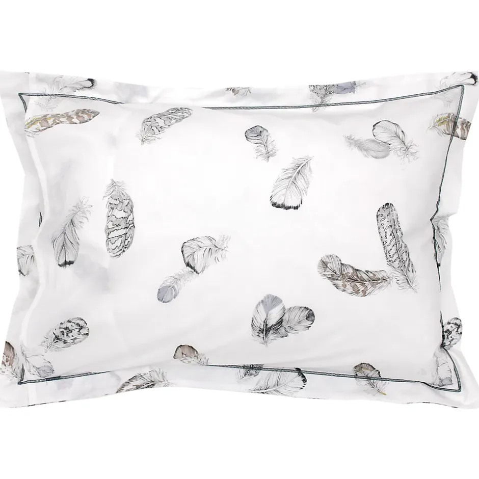 Linnea Taie d'oreiller 70x50 cm Percale pur coton PLUMES Best