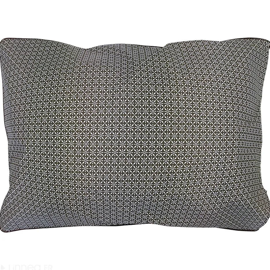 Linnea Taie d'oreiller 50x70 cm percale coton longues fibres GABIN marron Clearance