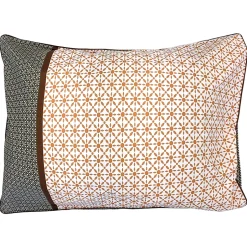 Linnea Taie d'oreiller 50x70 cm percale coton longues fibres GABIN marron Clearance