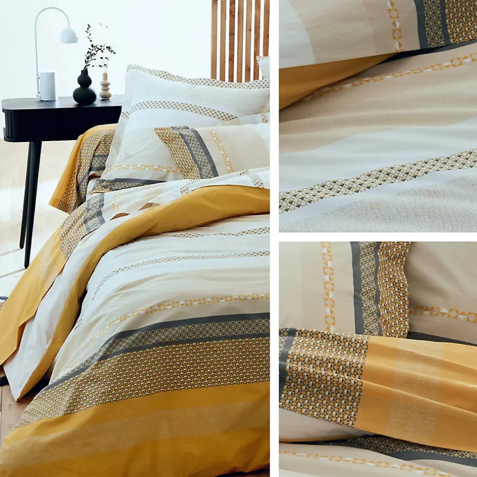 Linnea Taie d'oreiller 70x50 cm percale coton MARLOW Miel Best