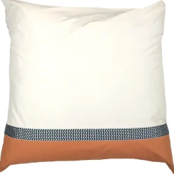 Linnea Taie d'oreiller 65x65 cm percale en coton MACASSAR Cognac New
