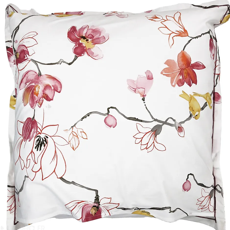 Linnea Taie d'oreiller 65x65 cm percale coton ELISA Rose
