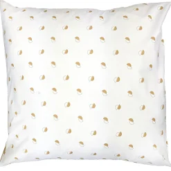 Linnea Taie d'oreiller 65x65 cm percale coton ALEX marron Moka