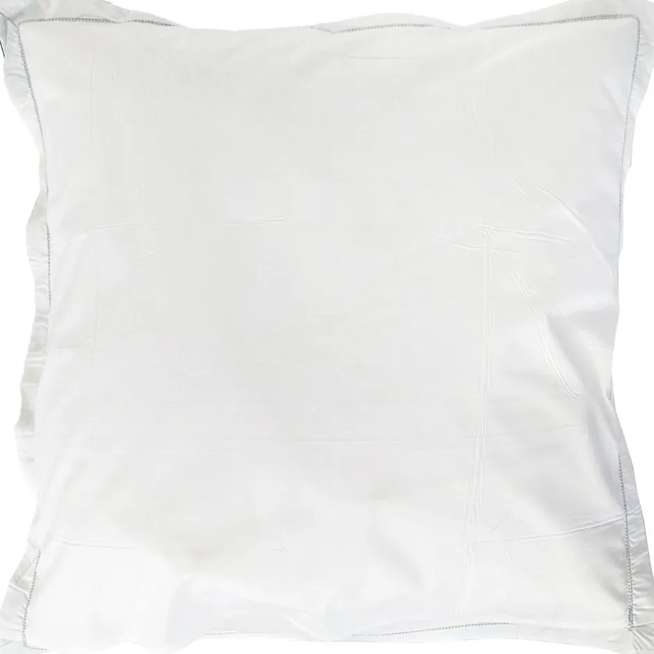 Linnea Taie d'oreiller 65x65 cm percale de coton ADÈLE vert céladon