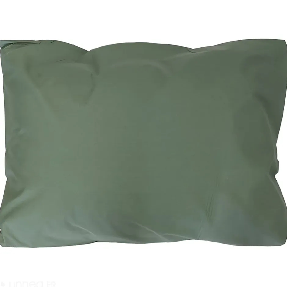 Linnea Taie d'oreiller 70x50 cm percale coton ALEX vert Kaki Best