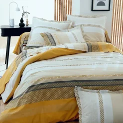 Linnea Taie d'oreiller 65x65 cm percale coton MARLOW Miel Sale