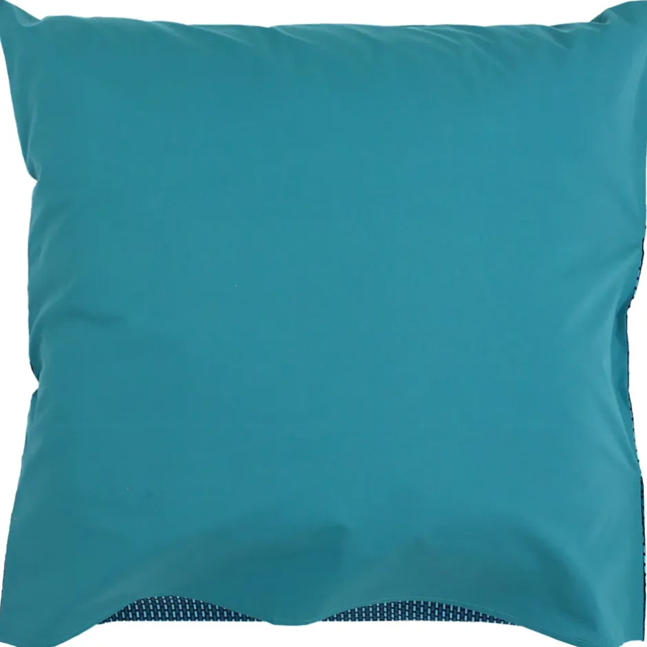 Linnea Taie d'oreiller 65x65 cm percale de coton GUSTAV vert Emeraude