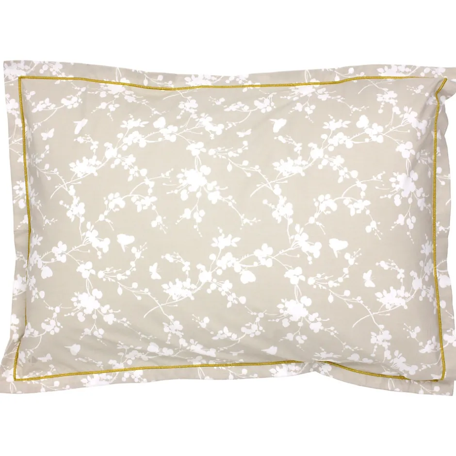 Linnea Taie d'oreiller 70x50 cm percale coton BEL AMOUR jaune