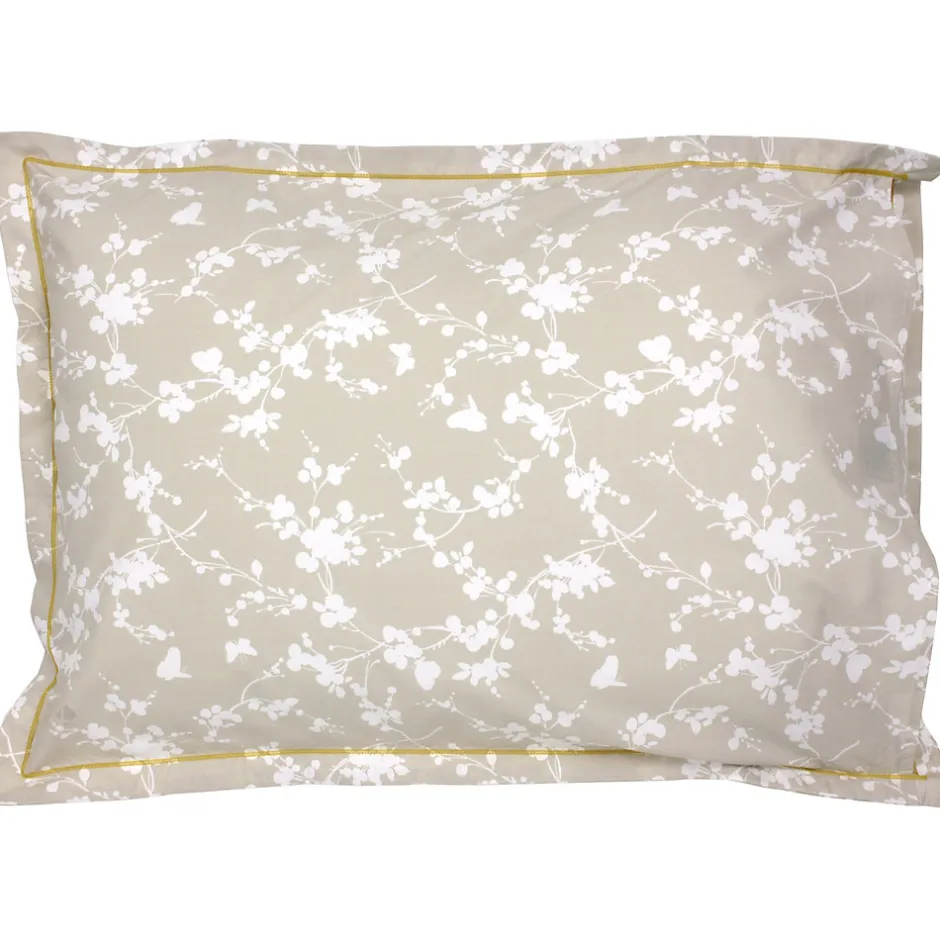 Linnea Taie d'oreiller 70x50 cm percale coton BEL AMOUR jaune