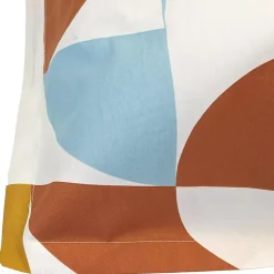 Linnea Taie d'oreiller 50x70 cm percale de coton MODULO bleu cobalt