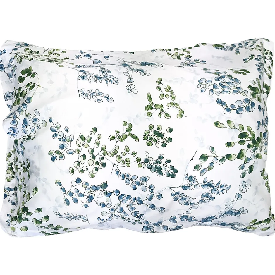 Linnea Taie d'oreiller 50x70 cm satin de coton ANGÈLE vert tilleul