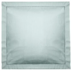 Linnea Taie d'oreiller 65x65 cm satin CONCERTO rayures vert Lichen Hot