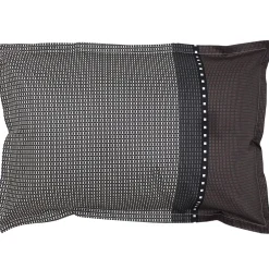 Linnea Taie d'oreiller 70x50 cm satin de coton ENZO noir Clearance