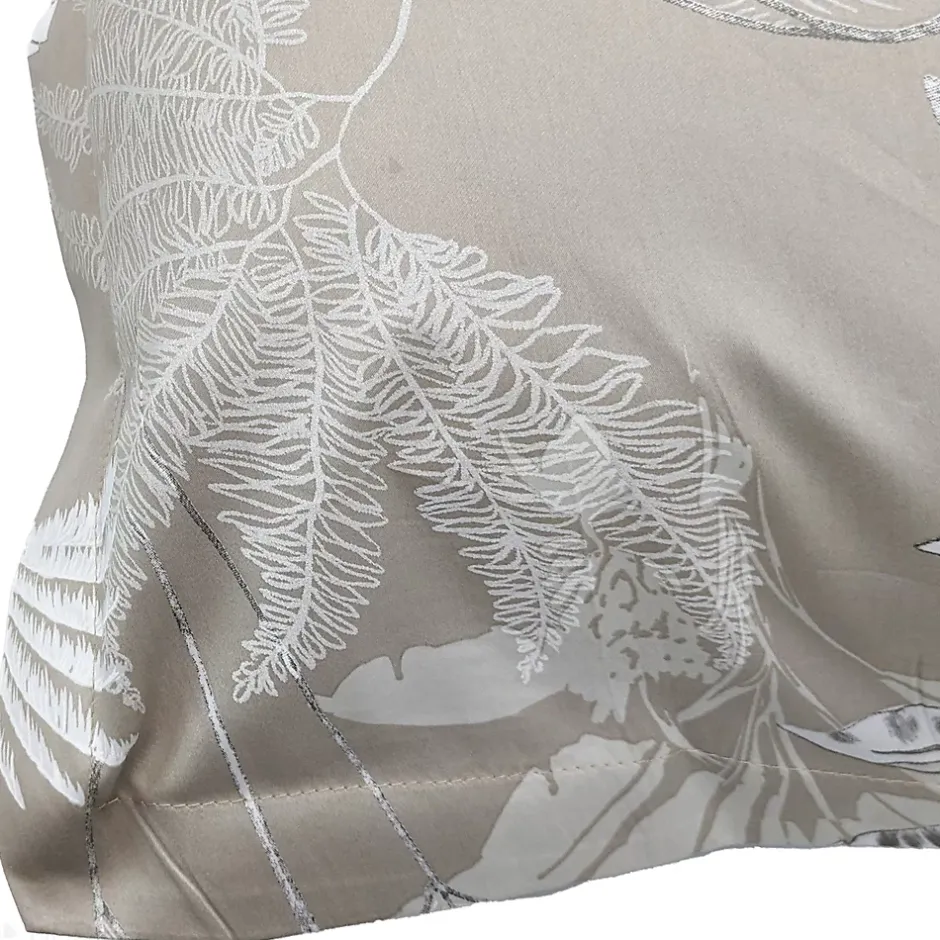 Linnea Taie d'oreiller 50x70 cm satin de coton CAYENNE beige ficelle Outlet
