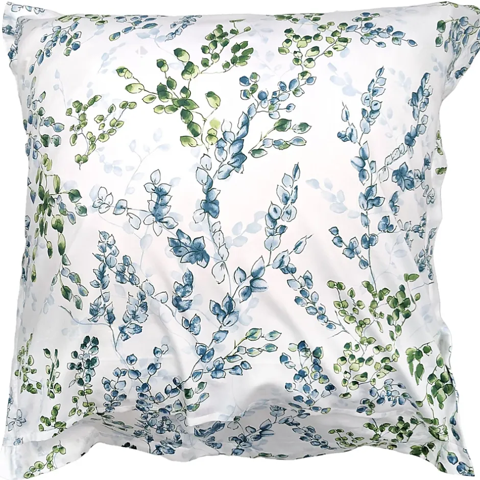 Linnea Taie d'oreiller 65x65 cm satin de coton ANGÈLE vert tilleul Sale