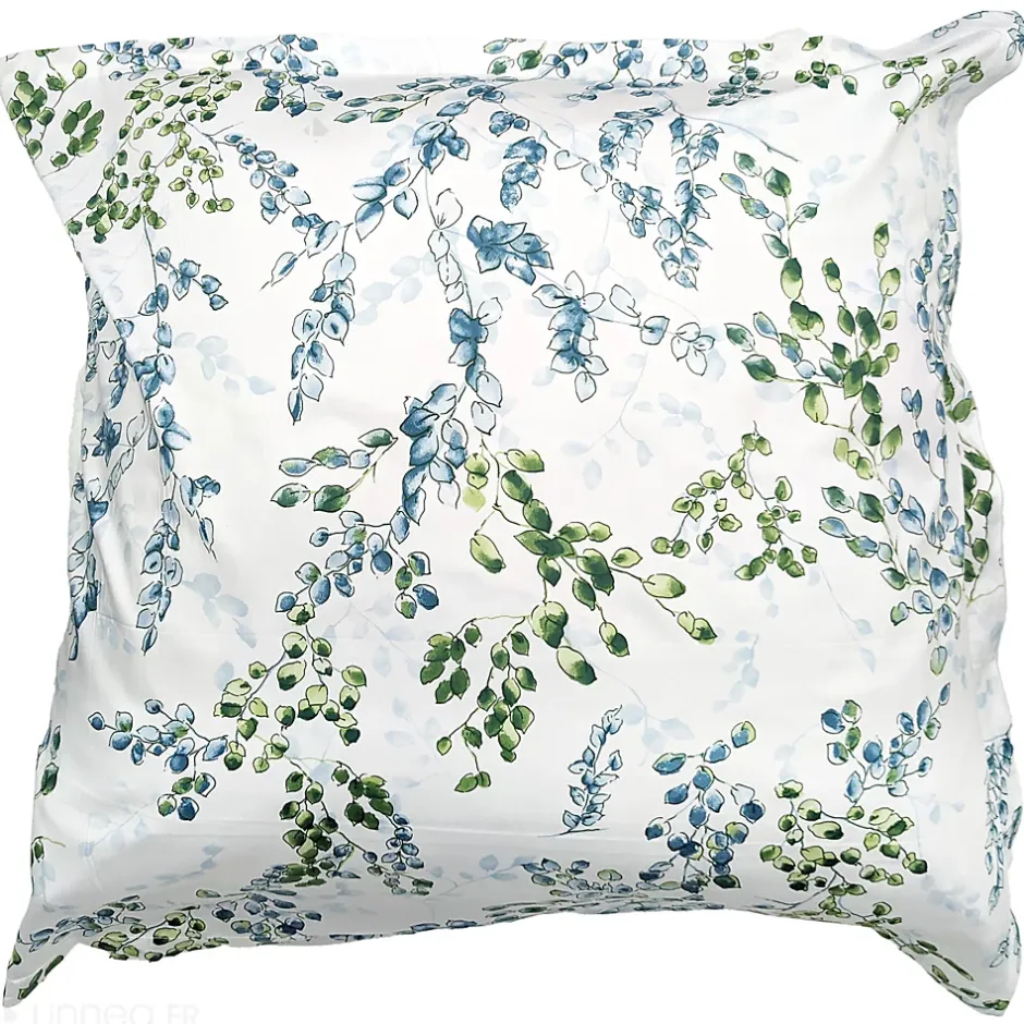 Linnea Taie d'oreiller 65x65 cm satin de coton ANGÈLE vert tilleul Sale