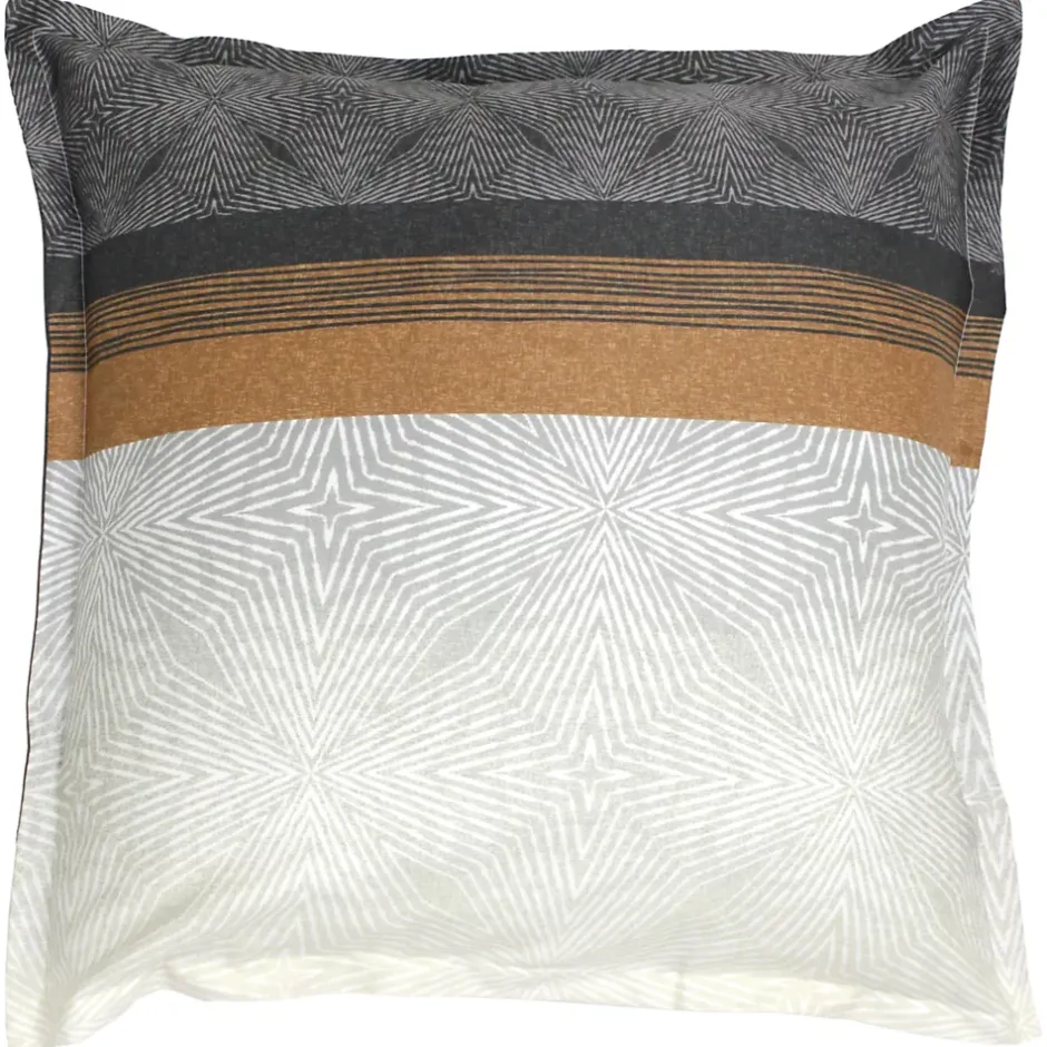Linnea Taie d'oreiller 65x65 cm satin de coton TIAGO noir Discount
