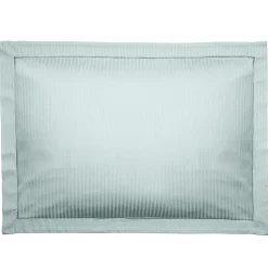 Linnea Taie d'oreiller 50x70 cm satin CONCERTO rayures vert Lichen Hot