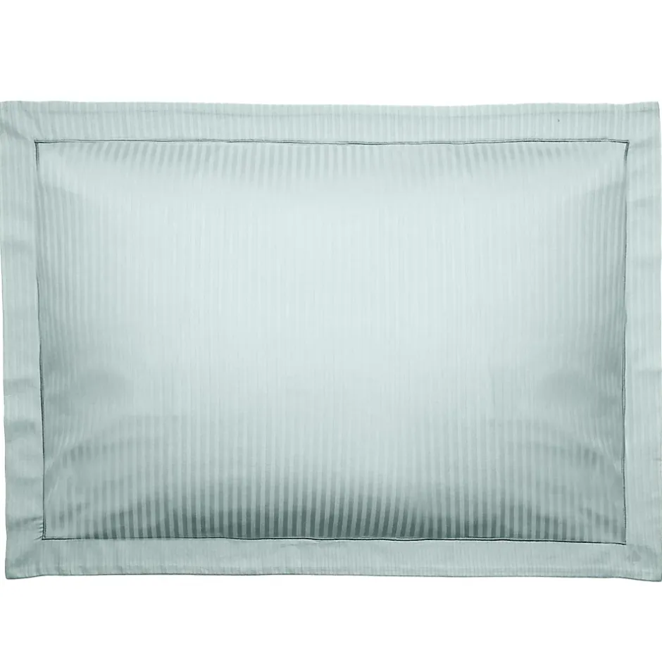 Linnea Taie d'oreiller 50x70 cm satin CONCERTO rayures vert Lichen Hot