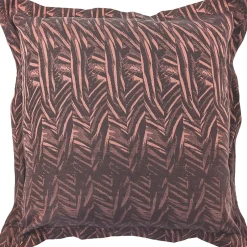 Linnea Taie d'oreiller 65x65 cm Satin de coton OPERA Marron foncé