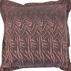 Linnea Taie d'oreiller 65x65 cm Satin de coton OPERA Marron foncé