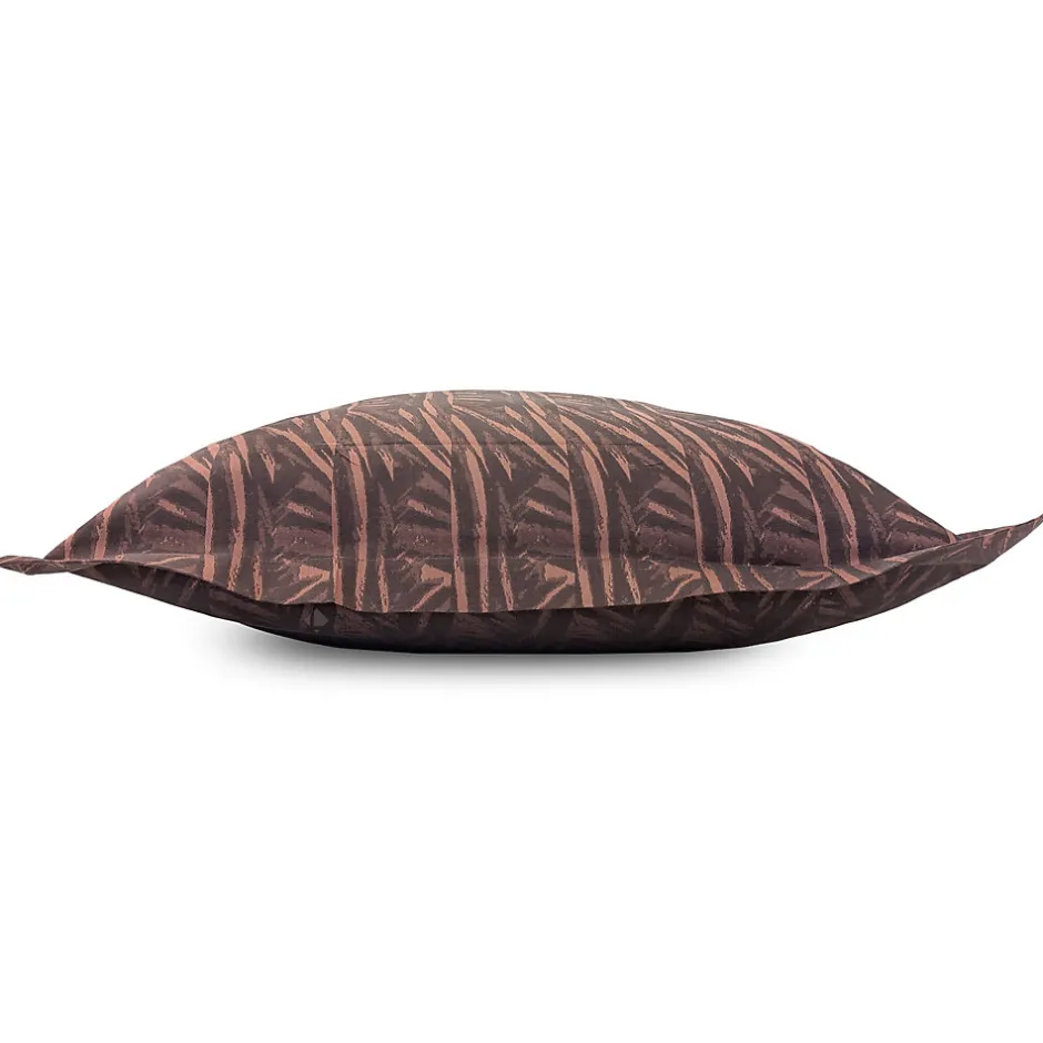 Linnea Taie d'oreiller 65x65 cm Satin de coton OPERA Marron foncé