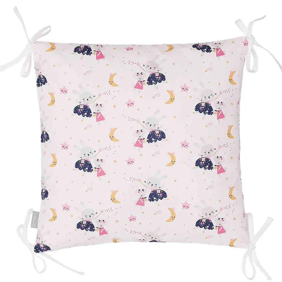 Sevira Kids Taies de coussin pour tour de lit modulable FAIRY FLORE Hot