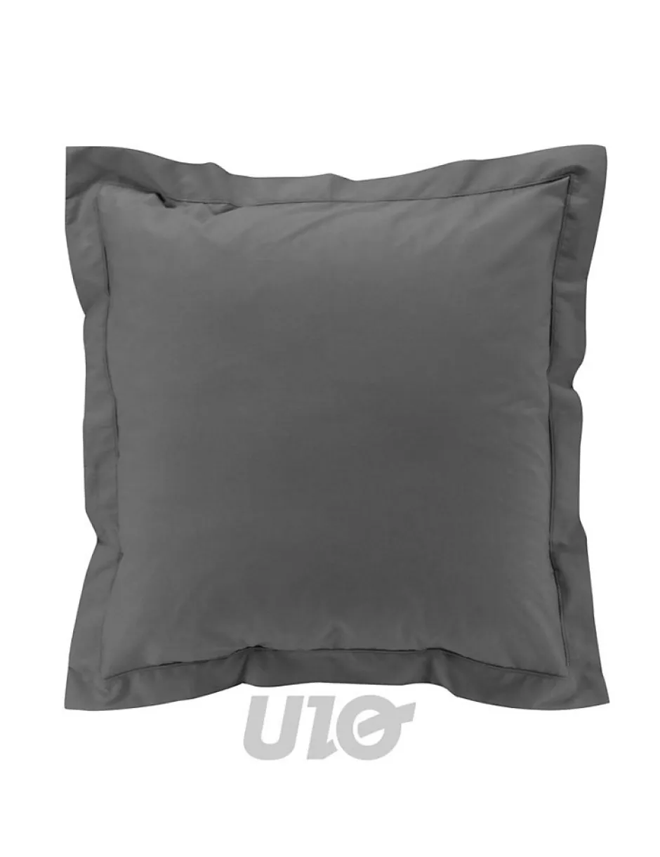 Douceur D'Intérieur Taies d'Oreiller Percale 63x63 anthracite