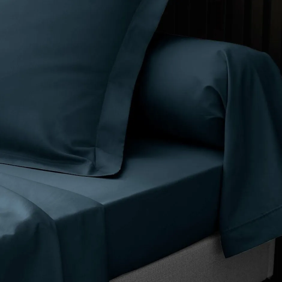 Douceur D'Intérieur Taies d'Oreiller Percale 63x63 bleu