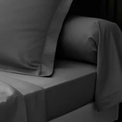 Douceur D'Intérieur Taies d'Oreiller Percale 50x70 cm anthracite Online