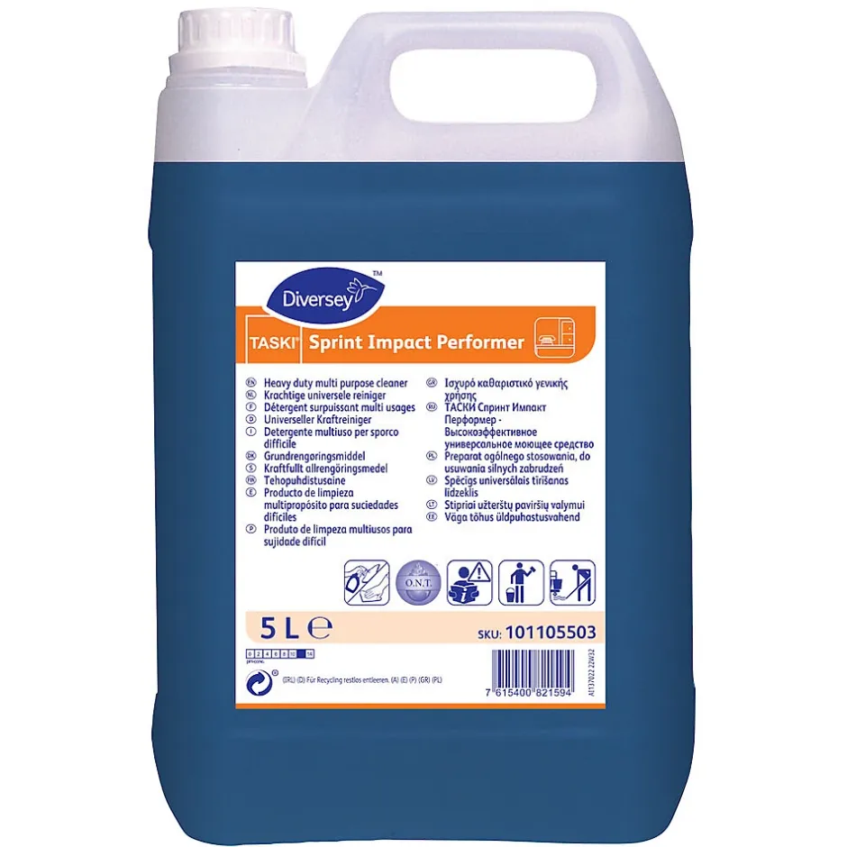 Le Plus De L'Entretien TASKI SPRINT IMPACT PERFORMER - 5 L - Détergent surpuissant multi usages