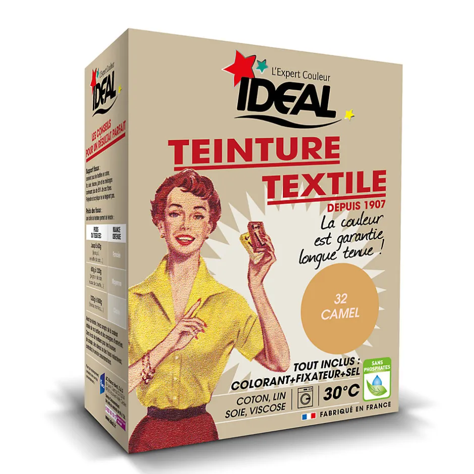 Ideal Teinture textile vintage camel Idéal 350g