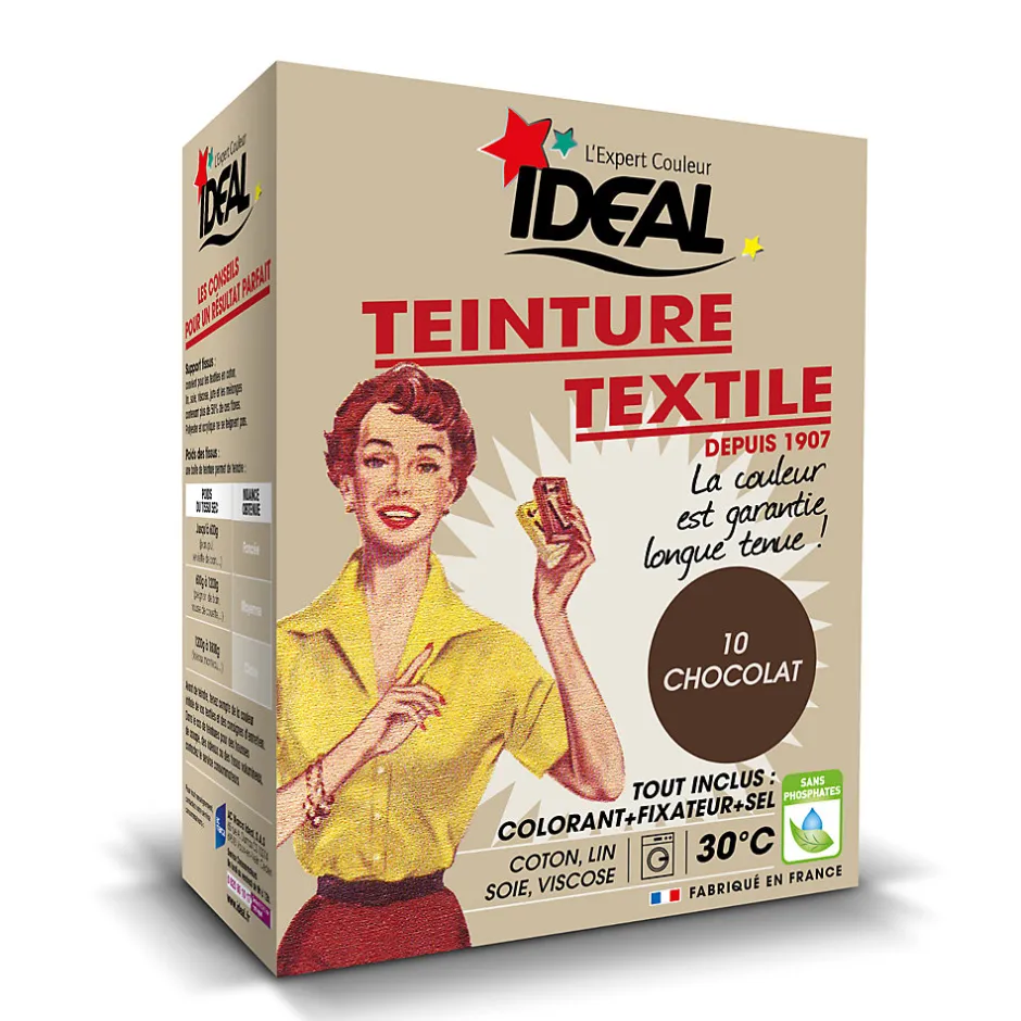 Ideal Teinture textile vintage chocolat Idéal 350g