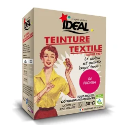 Ideal Teinture textile vintage fuschia Idéal 350g Hot